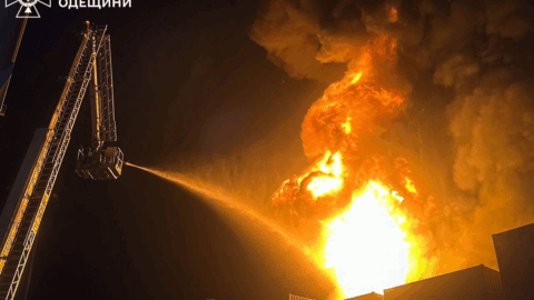 Russian forces struck a DTEK energy facility in the Odesa region, causing significant damage