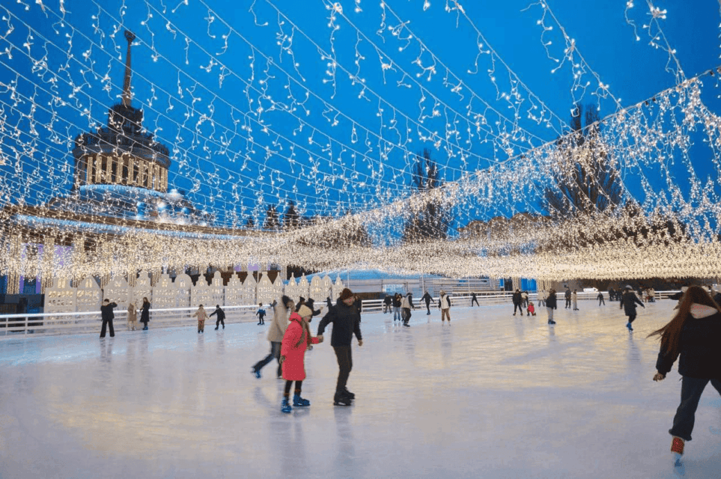 Winter Country at VDNH Kyiv Opens with Ice Rink, Santa, and Magic