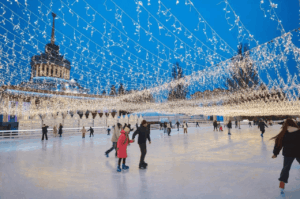 Winter Country at VDNH Kyiv Opens with Ice Rink, Santa, and Magic