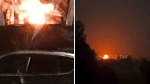Ukrainian drone strike ignites fire at Russia’s Acron chemical plant in Veliky Novgorod