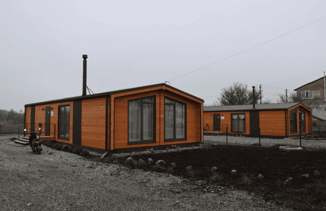 More Shelter for IDPs: Five Modular Houses Completed in Mykolaiv Region