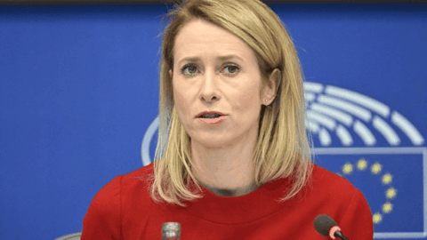 Kaja Kallas discussing EU reparations loan for Ukraine at Brussels summit