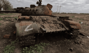 Russian armored vehicles assault near Kostiantynivka frontline