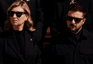 Volodymyr and Olena Zelenskyy pictured amid discussion of Ukraine’s political future