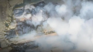 Astrakhan gas processing plant after Ukrainian SOF and UAV strike