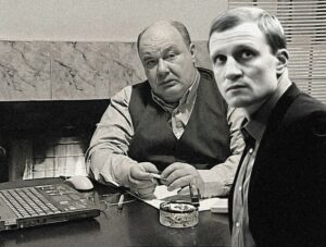 Illustrative collage showing alleged links between Kyiv criminal groups and international organized crime figures in Europe