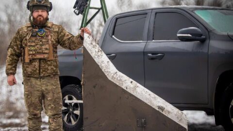 Ukrainian defenders and destroyed battlefield equipment under overcast winter skies as fierce fighting and strikes continue on Jan 27, 2026.