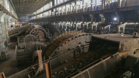 Industrial plant in Ukraine with high energy infrastructure costs, illustrating electricity pricing corruption deepening economic pain during war. empr.media