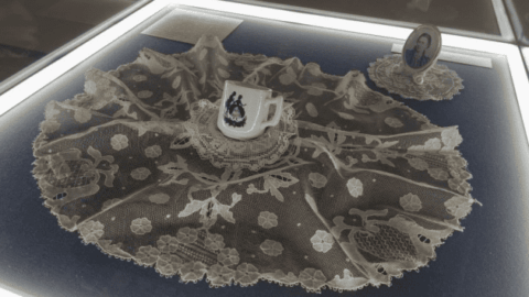 Rare personal items and memorabilia of Lesya Ukrainka displayed at the Volyn Regional Museum exhibition in Lutsk, highlighting her life and legacy.