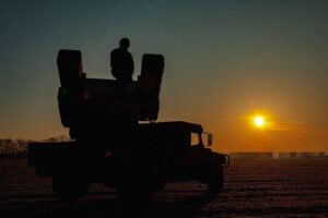 Ukrainian army positions under Russian air and drone attack on February 4, 2025