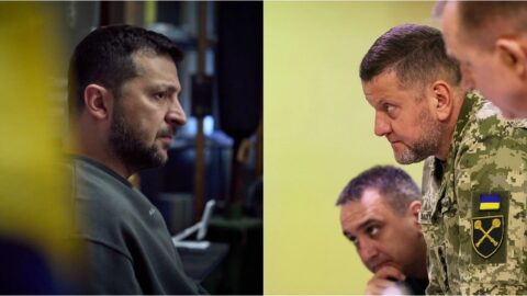 Documentary still highlighting debate over Ukraine leadership decisions and military preparedness before Russia’s full-scale invasion.