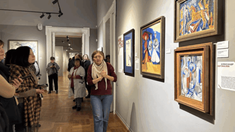 Portraits or artworks by influential women artists representing feminist art movement and transformation of global art culture