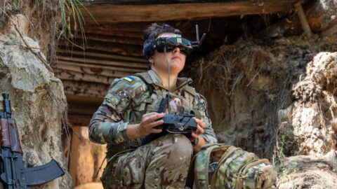 Ukrainian soldiers on frontline positions during ongoing battles in the Russia Ukraine war