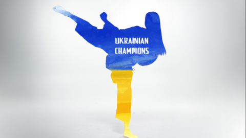 Young Ukrainian athlete stands strong in symbolic moment as campaign highlights support for children of soldiers through sport