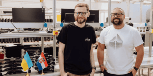 FPV drones and components production line representing Ukraine’s planned underground UAV manufacturing facility with European partner
