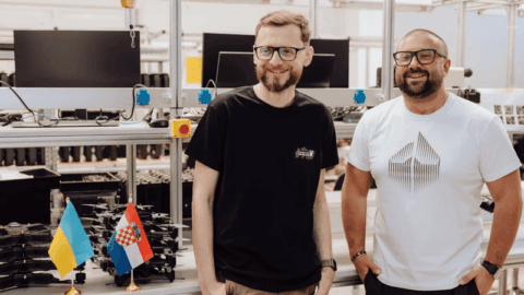 FPV drones and components production line representing Ukraine’s planned underground UAV manufacturing facility with European partner