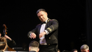Classical music concert at KharkivMusicFest with orchestra performing in safe venue during wartime in Kharkiv Ukraine