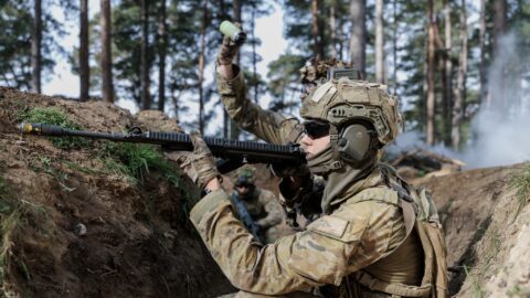 Russia-Ukraine war battlefield scene with drone warfare and military operations in Ukraine during 2026