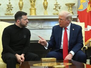 Trump tells Zelenskyy Ukraine has no cards during Oval Office meeting at the White House