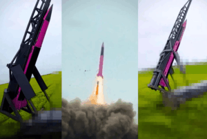 Fire Point FP-7.X missile launch during testing for Ukraine’s next-generation air defense system