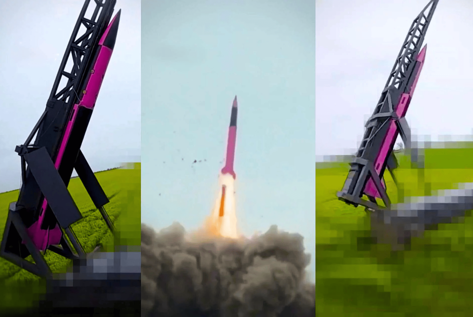 Fire Point FP-7.X missile launch during testing for Ukraine’s next-generation air defense system