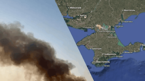 Crimea fires and explosions reported after overnight attacks at military sites