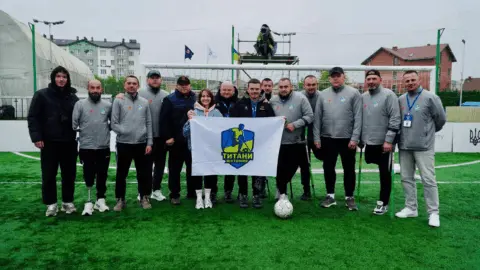 Zhytomyr Titans, the amputee football team competing in Ukraine